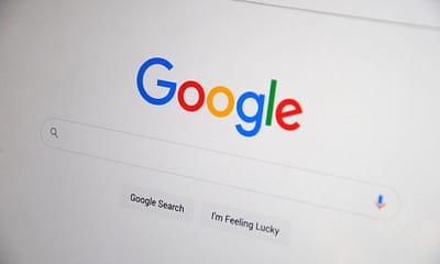 google search engine on screen